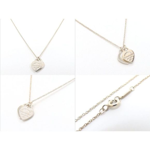 Tiffany Return to Tiffany Double Heart Tag Necklace - Picture 2 of 7
